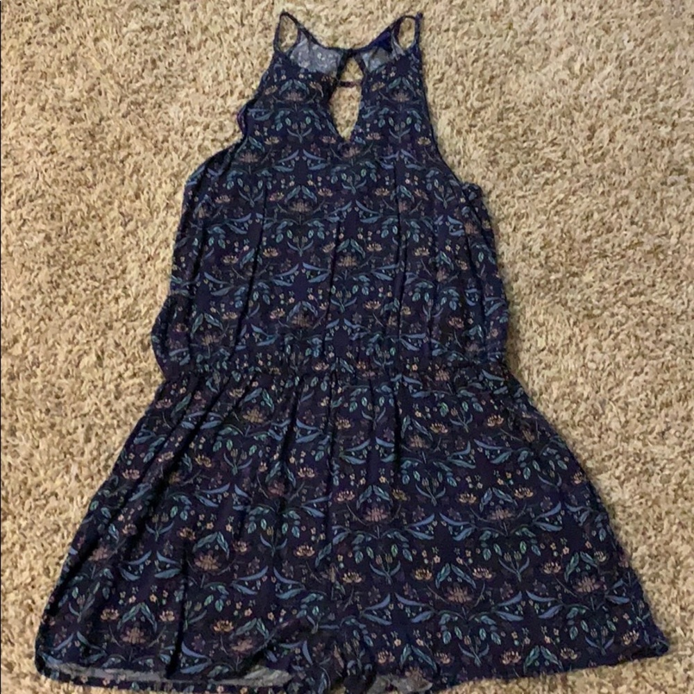 Tank top romper with keyhole